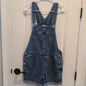 Old Navy Light Blue Denim Short Overalls